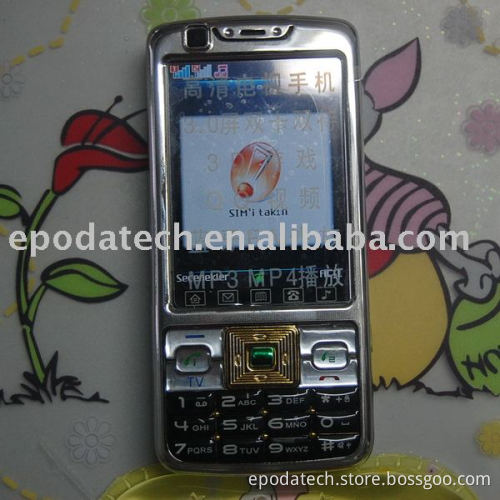 Quad band dual sim card phone dual standby TV phone I9